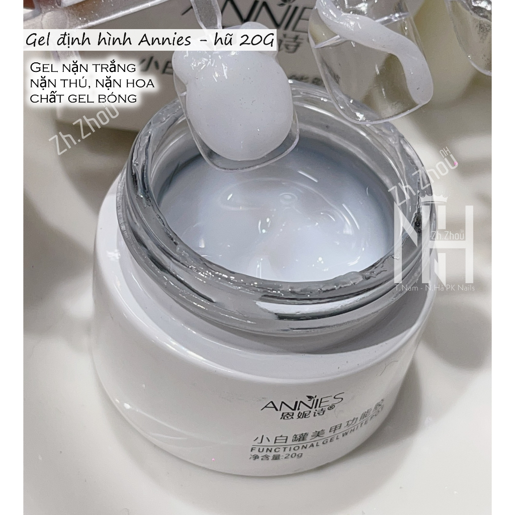 Gel Thuỷ tinh Annies chà Crom nổi,gel nặn annies, gel định hình làm nail,Top gel 3d kéo sợi  phụ kiện nail chính hãng