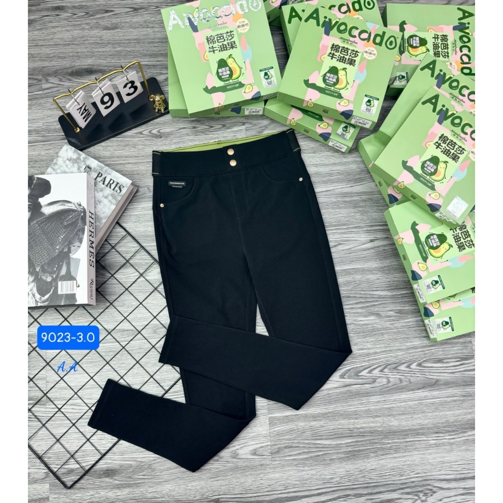 Quần Legging Bơ 9023-3.0#. Hàng mỏng, ko lót