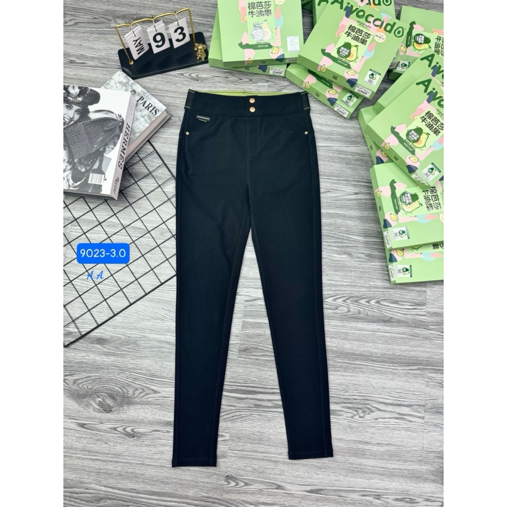 Quần Legging Bơ 9023-3.0#. Hàng mỏng, ko lót