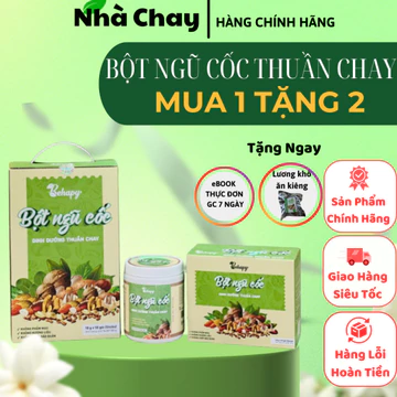 Bột ngũ cốc Dinh dưỡng thuần chay Behapy gồm 18 loại hạt ngũ cốc dinh dưỡng