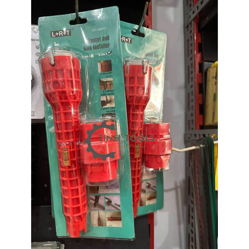 Dụng cụ mở ống nước 5 trong 1 và 8 trong 1, cờ lê đa năng vặn dây cấp nước tháo lắp van vòi ống nước