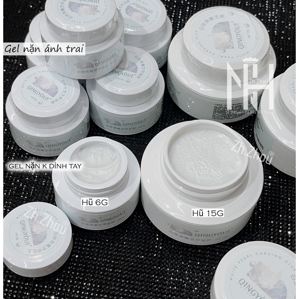 Gel nặn hoa 3D, Gel khô nặn hoa , gel nặn trắng lì, gel nặn ngọc trai k dính tay