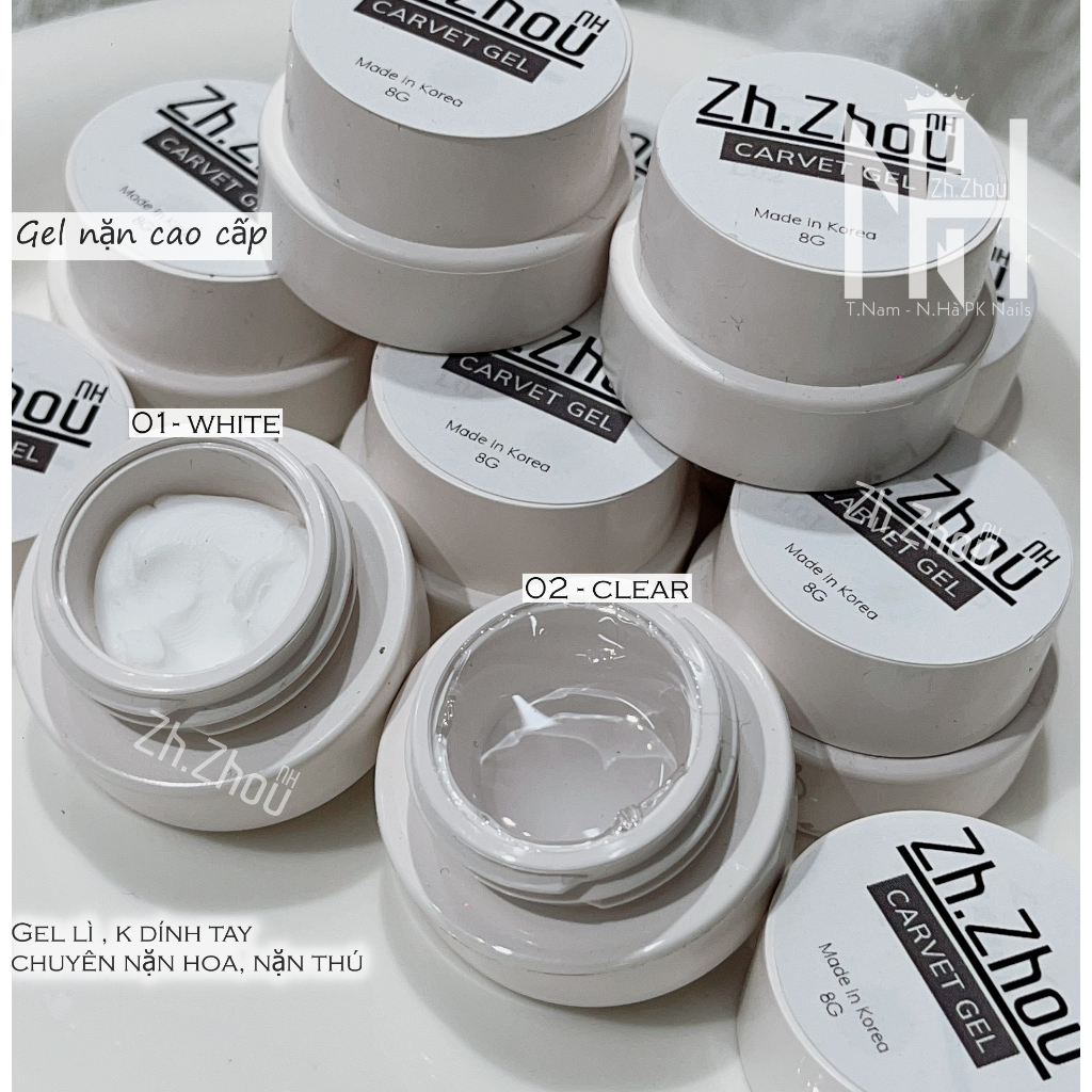 Gel nặn hoa 3D, Gel khô nặn hoa , gel nặn trắng lì, gel nặn ngọc trai k dính tay