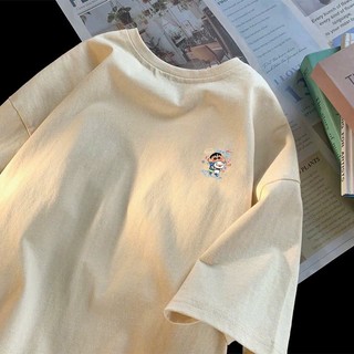 Áo thun nữ nam phông 3158 form rộng KONOVA chất liệu cotton khô dày dặn in hình chữ manhattan
