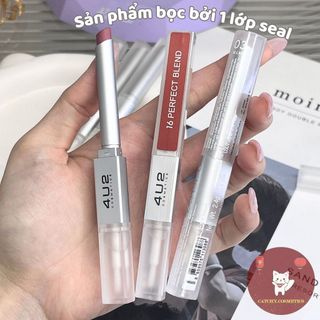 [4U2] Son 4U2 2 Đầu Dạng Thỏi Better Half Duo Lip Kèm Đầu Son Bóng Khóa Màu Lì, Không Lem Trôi 2.4g