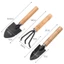 Bộ dụng cụ làm vườn mini 3 món, có tay cầm tiện dụng, siêu bền