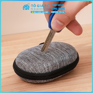 Hộp đựng phụ kiện cáp sạc củ sạc tai nghe lưu trữ dây nguồn cầm tay, hộp bảo vệ chống sốc thiết bị đa năng