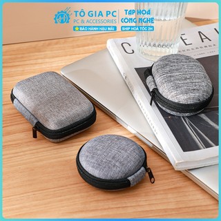 Hộp đựng phụ kiện cáp sạc củ sạc tai nghe lưu trữ dây nguồn cầm tay, hộp bảo vệ chống sốc thiết bị đa năng