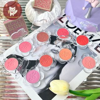 [4U2] Phấn Má Hồng 4U2 Vỏ Hoa Trong Suốt Thuần Chay Mịn Lì Lâu Trôi Flower Blush 3.3g