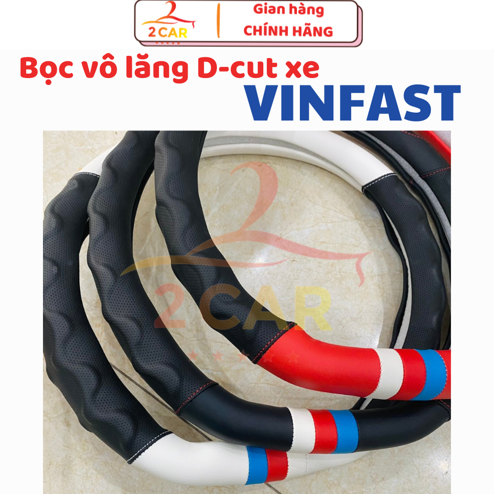 Bọc vô lăng Dcut, bọc tay lái xe Vinfast VF8,VF9,VFe34,VF5,LIMO GREEN/MPV7,VF6,VF7,VF3, EC Van, Minio Green - Mẫu Cờ Mỹ