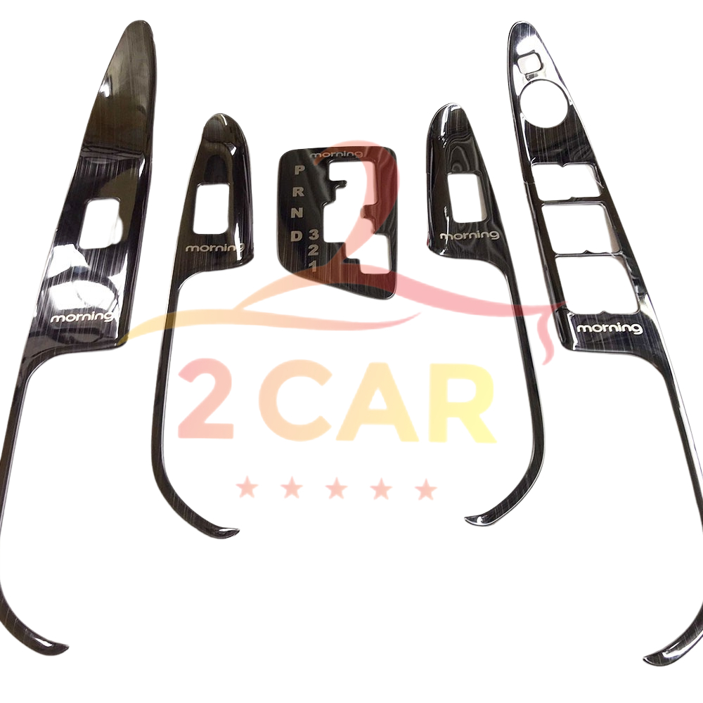 Ốp Nội Thất Xe Kia Morning 2012- 2013- 2019- 2020 số tự động, Vân Titan cao cấp