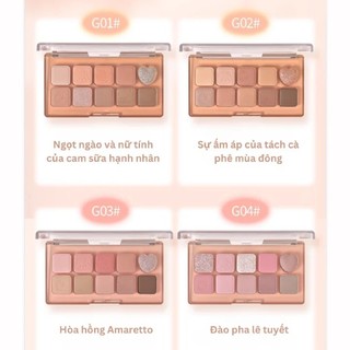Bảng Phấn Mắt 10 GOGO TALES Sweet Misty Eyeshadow Palette Bền Màu Lâu Trôi - Bebeauskinshop
