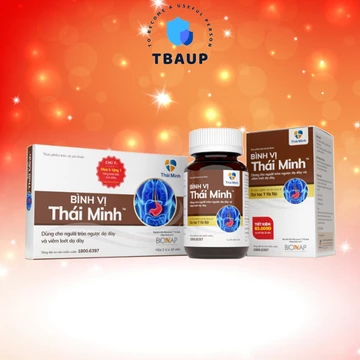 Viên uống Bình Vị Thái Minh cho người trào ngược, viêm loét dạ dày, giảm acid dịch vị, bảo vệ niêm mạc dạ dày (bao tử)