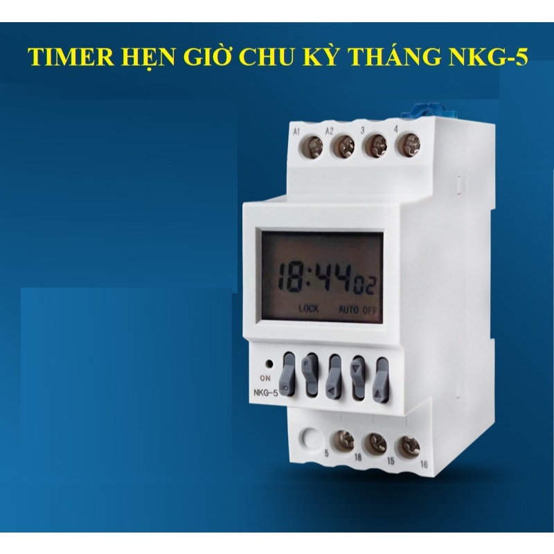 Timer tháng , Timer hẹn giờ chu kỳ tháng NKG-5 - Hẹn giờ chuyển nguồn 2 ...