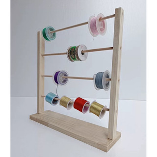Kệ gỗ treo len,cuộn ruy băng đồ handmade cuộn chỉ giá để giấy cuộn,giấy tư pháp nhiều tầng