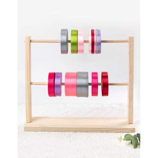 Kệ gỗ treo len,cuộn ruy băng đồ handmade cuộn chỉ giá để giấy cuộn,giấy tư pháp nhiều tầng