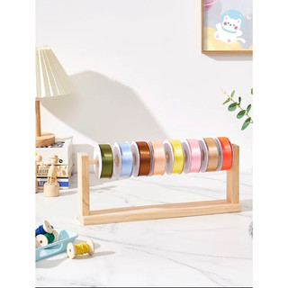 Kệ gỗ treo len,cuộn ruy băng đồ handmade cuộn chỉ giá để giấy cuộn,giấy tư pháp nhiều tầng