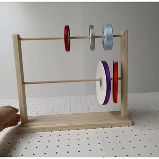 Kệ gỗ treo len,cuộn ruy băng đồ handmade cuộn chỉ giá để giấy cuộn,giấy tư pháp nhiều tầng