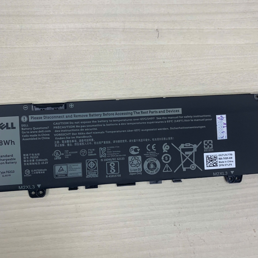 PIN DELL INSPIRON 7370 F62G0 7370 7373 7386 5370, Vostro 5370, RPJC3 0RPJC3 0F62G0 39DY5 F62G0