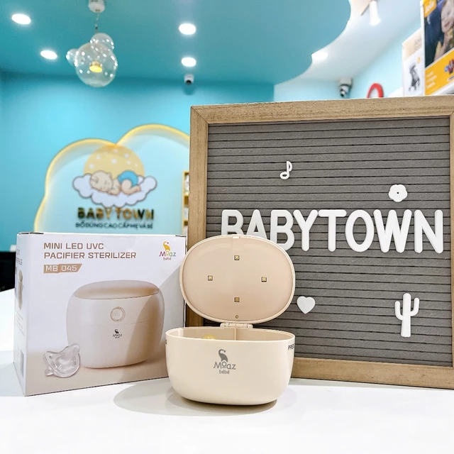 Máy tiệt trùng cầm tay UVC không sấy khô mini Moaz Bebe MB045, tiệt trùng ti giả/núm ti [Bảo hành chính hãng]