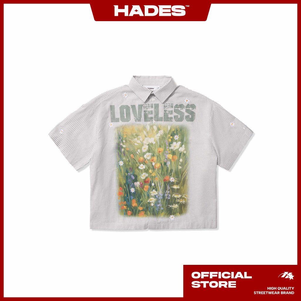 Ảnh HADES Loveless Striped Shirts - HADES Brand Chính hãng Áo Sơmi tay ngắn unisex 1