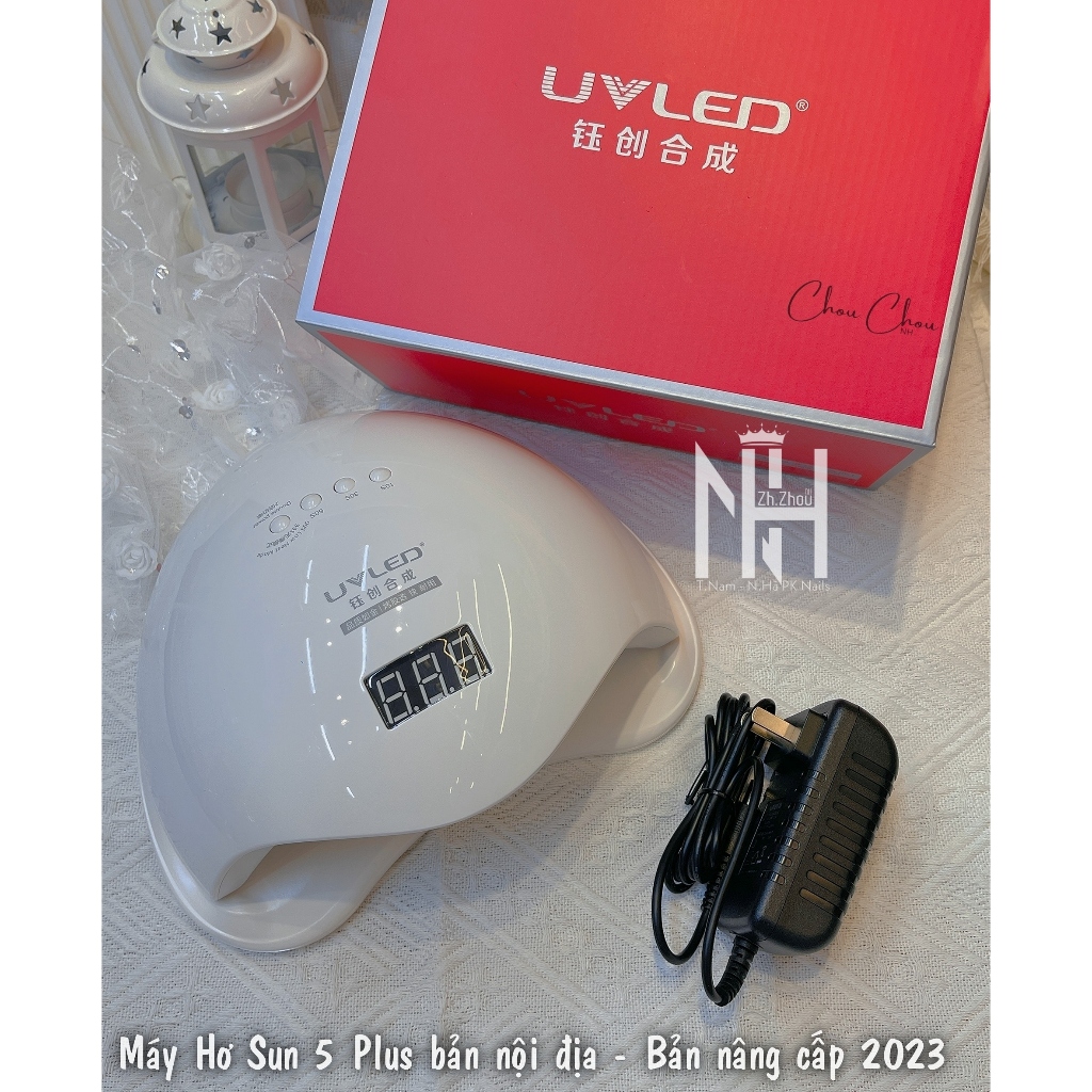 Máy hơ Sun 5 plus Bản nội địa. sun 5 plus bản nâng cấp 2024 bóng led thế hệ mới. phụ kiện nail chính hãng