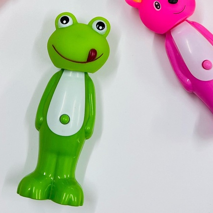 BÀN CHẢI HÌNH THÚ NGỘ NGHĨNH CHO BÉ TẬP ĐÁNH RĂNG BEE BOUNCE- UP - hanzomart