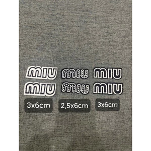 patch vải ủi nhiệt thêu hình thời trang sticker miu combo ( 2 hình )