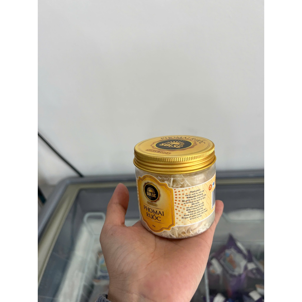 Phô mai Ruốc Solse 50g phomai xé sợi, chà bông ăn liền, phô mai hun khói xé sợi nhuyễn thơm ngon snack ăn vặt