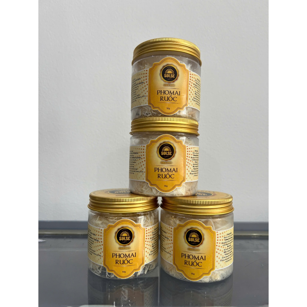 Phô mai Ruốc Solse 50g phomai xé sợi, chà bông ăn liền, phô mai hun khói xé sợi nhuyễn thơm ngon snack ăn vặt