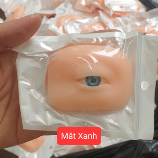-MẮT SILICONE 5D màu Nâu và màu Xanh, chất liệu silicone MỀM DẺO DÙNG ĐỂ LUYỆN SỢI, PHUN MÍ