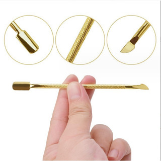 -DỤNG CỤ LÀM MÓNG INOX MẠ MÀU VÀNG, DỤNG CỤ DẨY KEO , BÔI KEO GẮN MÓNG