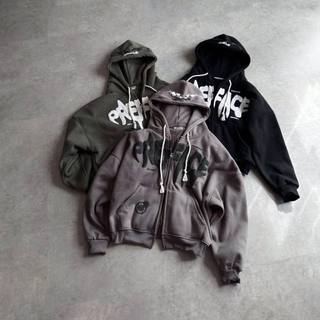 Áo Hoodie Boxy Zip THREE STARS Chât Nỉ Ngoại In Dập Nổi 5D Full Màu Hot Hit Thu Đông Hotheels