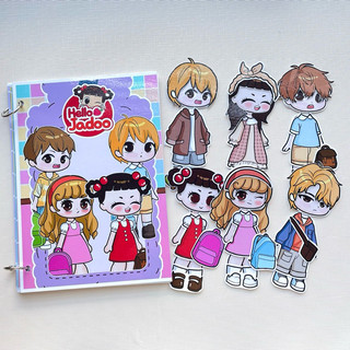 Đồ chơi bóc dán búp bê Hello Jadoo 🌸 X Gacha - Pighandmade