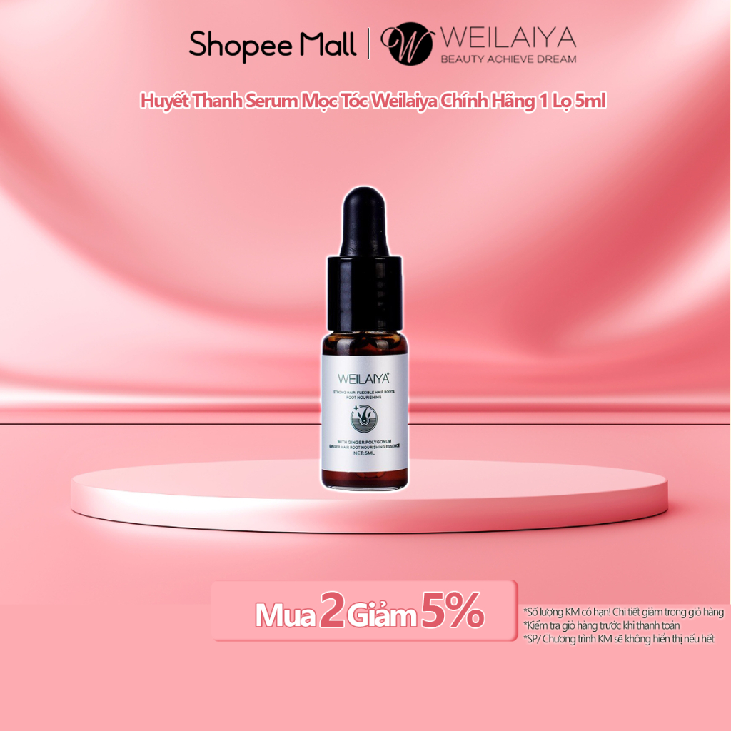 Ảnh Kích Thích Mọc Tóc Nhanh với Huyết thanh Serum Mọc Tóc Weilaiya Chính Hãng 1 Lọ 5ml Cam Kết Hiệu Quả Sau 12 Tuần sử dụng 1