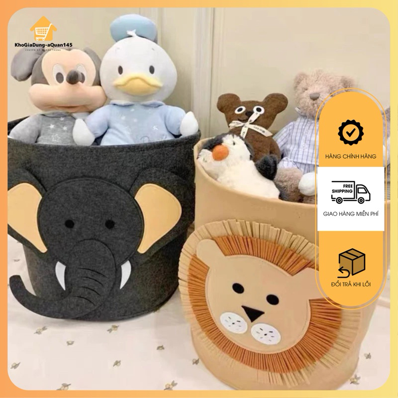 Giỏ đựng đồ động vật, Giỏ đựng đồ giặt dung tích lớn nỉ, Quần áo chăn bông giặt có thể tái sử dụng