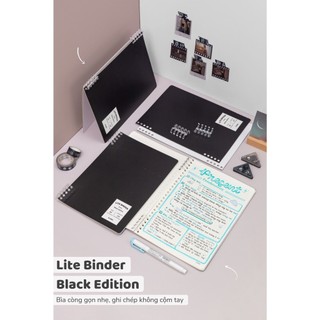 KLONG - File bìa còng 2 đầu 10 chấu B5 Lite Binder; MS: 808 ♥ Có thể mua riêng bìa, riêng ruột CARO / LINE / DOT tự chọn