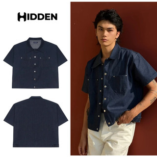 SƠ MI - JEAN -BOXY NGẮN TAY HIDDEN ESSTIAL