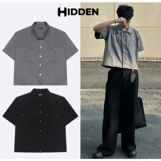 [ BLACK FRIDAY ] SƠ MI - KAKI- BOXY NGẮN TAY HIDDEN ESSTIAL