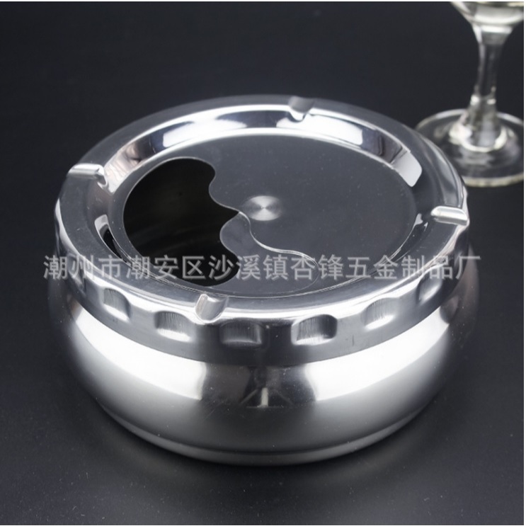 Gạt. tàn. thuốc inox nắp xoay - GTT002b
