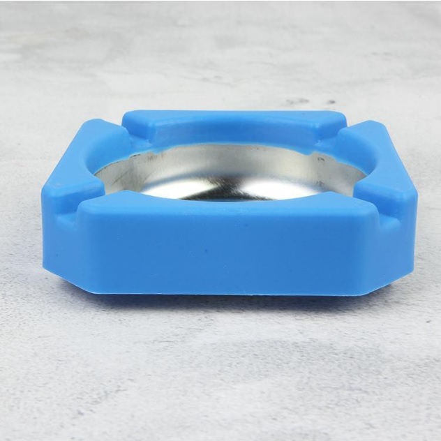 Gạt. tàn. thuốc bên ngoài nhựa trong inox đa dụng - Giao màu ngẫu nhiên - GTT004