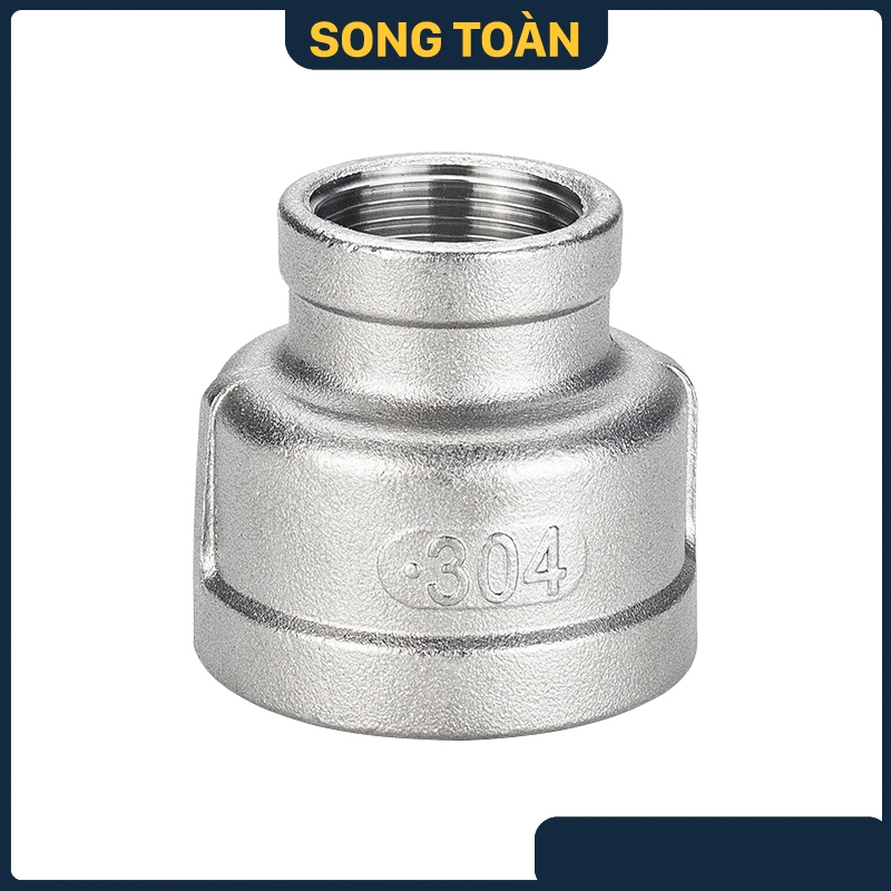 Bầu Giảm Inox 304, Côn Thu Ren Trong 13 17 21 27 34 42 49 60 Inox SUS ...