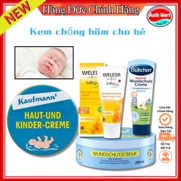 Kem Chống Hăm WeledaKem Chống Hăm Bubchen, Kaufmann,Penaten, Babylove dưỡng da cho trẻ sơ sinh
