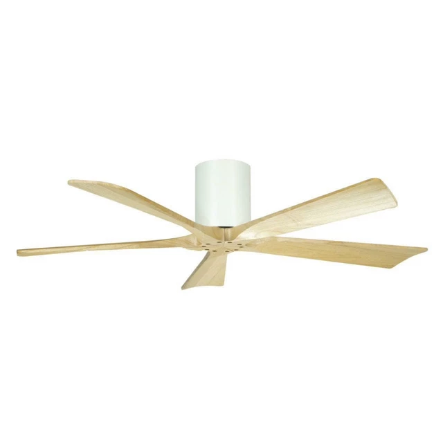 (Loại I+Lõi đồng)Quạt trần gỗ 5 cánh-Quạt trần cho trần thấp động cơ DC 6 số,đảo chiều cho phòng khách-spa-khách sạn