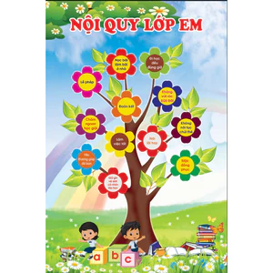 Quy tắc - Nội quy lớp học, Bảng chữ cái học tập cho bé chất liệu bạt bóng siêu rẻ