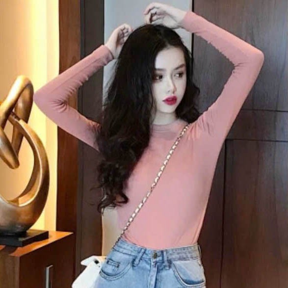 Áo Thun Ôm Body Babytee Dài Tay Đủ Màu Basic Chất Liệu Thun Con Giãn 4 Chiều Thắt Eo Tôn Dáng Siêu Đẹp