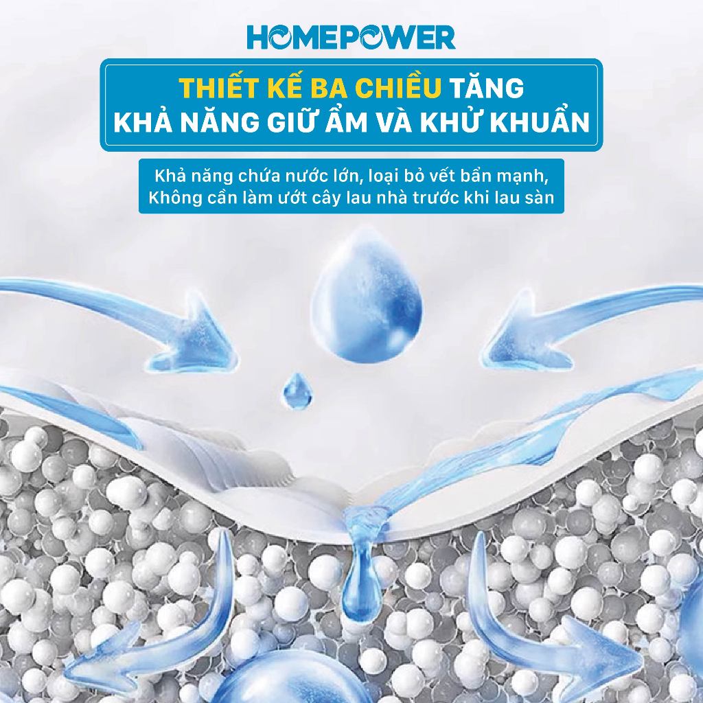 Cây Lau Nhà Kẹp Khăn Thay Thế Bản Nâng Cấp 36cm CS-03 Homepower Dùng Khăn Vải,Khô, Ướt Sử Dụng 1 Lần | BigBuy360 - bigbuy360.vn