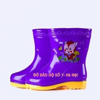 Ủng trẻ em nhiều màu đế cứng, ủng đi mưa cho trẻ em 2 - 10 tuổi, ủng lội nước cho bé mẹ tăng 4-5 size