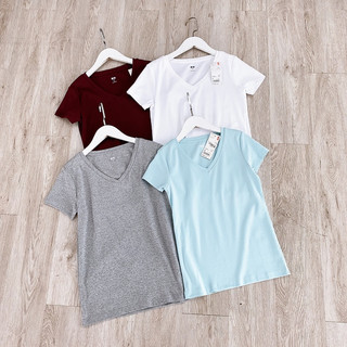 Pull cotton dẻo CỔ TIM nhiều màu ơi