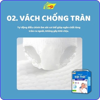 Tã Dán Dành Cho Người Lớn Việt Thái, Bỉm Siêu Thoáng Hút size M, M/L(10 Miếng/bịch)